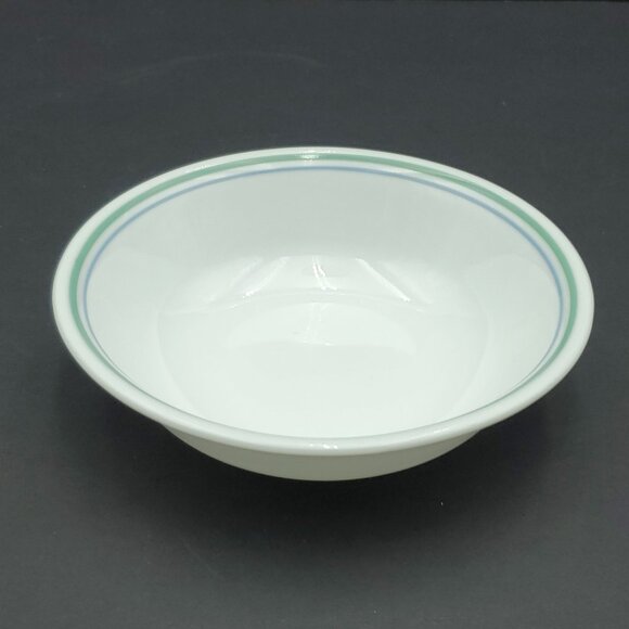 Corelle Country Cottage Dessert Fruit Sauce Berry Dip Bowls Blue & Green Bands - Picture 7 of 8